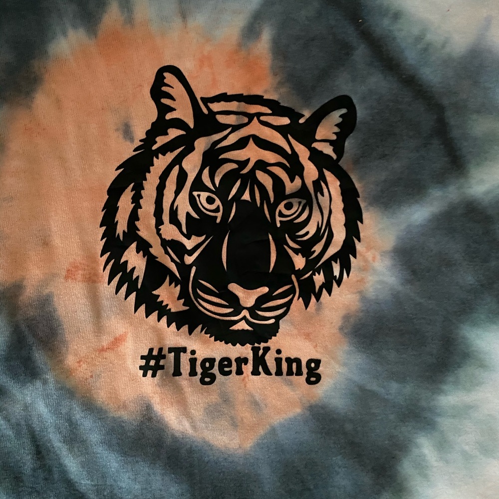 New boys tie Dye Tiger King tank top 10/12